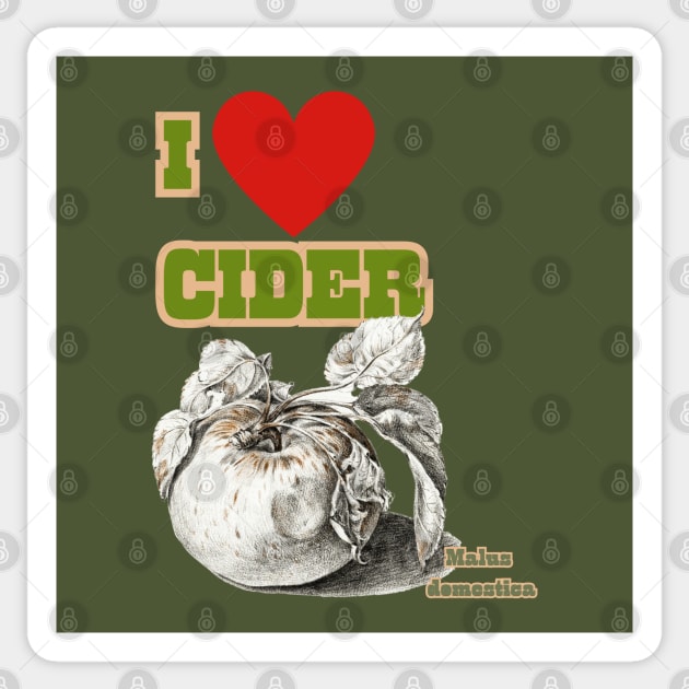 I HEART Cider. Cider and Apple Fan Chant! Sticker by SwagOMart